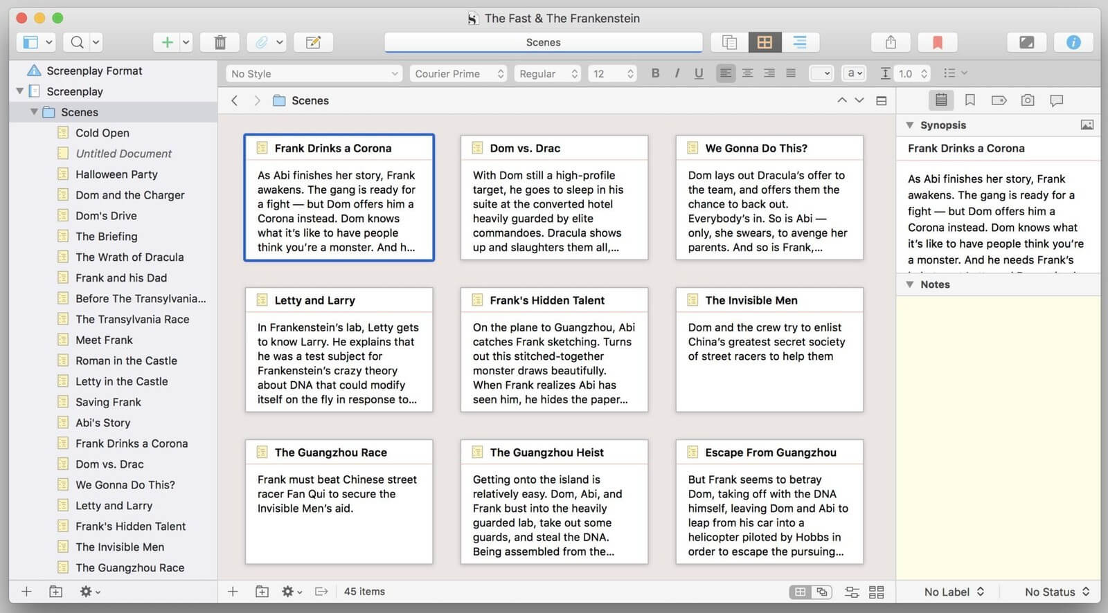free screenplay software for mac